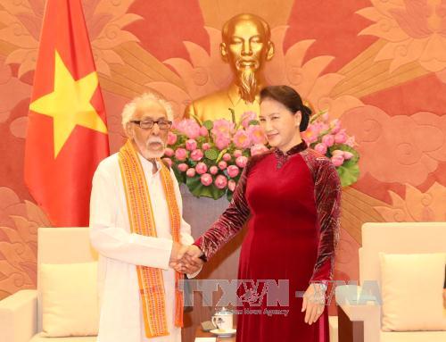 Chủ tịch Quốc hội tiếp Chủ tịch Ủy ban Đoàn kết Ấn Độ - Việt Nam bang Tây Bengal 